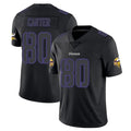 Silnrao MN.Vikings #80 Cris Carter Player Limited Black Impact Game Jerseys