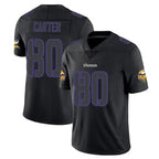 Silnrao MN.Vikings #80 Cris Carter Player Limited Black Impact Game Jerseys