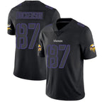 Silnrao MN.Vikings #87 T.J. Hockenson Player Limited Black Impact Game Stitched Jerseys