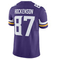 Silnrao MN.Vikings #87 T.J. Hockenson Player Purple Vapor F.U.S.E. Limited Stitched Jerseys