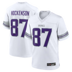 Silnrao MN.Vikings #87 T.J. Hockenson Player White Alternate Game Stitched Jerseys