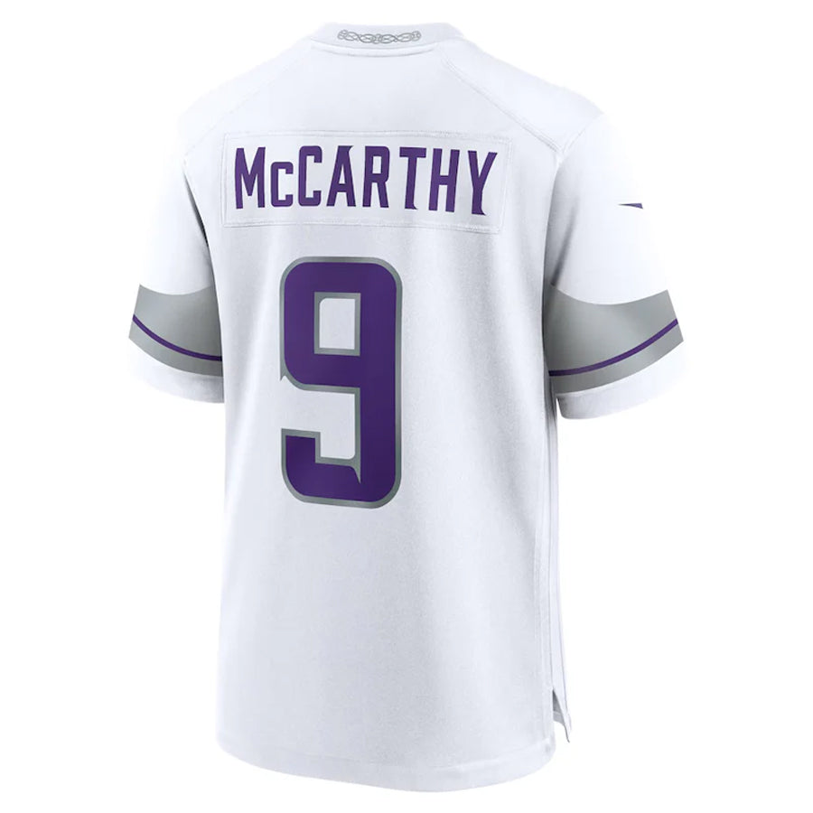 Silnrao MN.Vikings #9 J.J. McCarthy Player White Alternate Game Stitched Jerseys