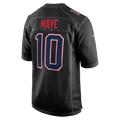Silnrao NE.Patriots #10 Drake Maye Carbon Black Fashion Game Stitched Jerseys