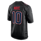 Silnrao NE.Patriots #10 Drake Maye Carbon Black Fashion Game Stitched Jerseys