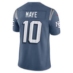 Silnrao NE.Patriots #10 Drake Maye Player Storm Blue Rivalries Collection Limited Stitched Jerseys