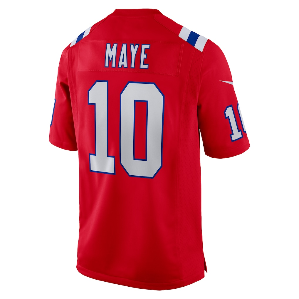 Silnrao NE.Patriots #10 Drake Maye Red Player Game Stitched Jerseys