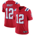 Silnrao NE.Patriots #12 Tom Brady Player Red Home Limited Stitched Jerseys