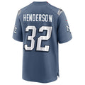 Silnrao NE.Patriots #32 TreVeyon Henderson Player Storm Blue Rivalries Collection Game Stitched Jerseys