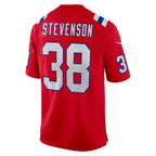 Silnrao NE.Patriots #38 Rhamondre Stevenson Player Red Home Game Stitched Jerseys