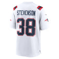 Silnrao NE.Patriots #38 Rhamondre Stevenson Player White Home Game Stitched Jerseys