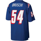 Silnrao NE.Patriots #54 Tedy Bruschi Mitchell & Ness Royal Legacy Replica Stitched Jerseys