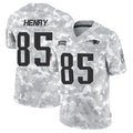 Silnrao NE.Patriots #85 Hunter Henry Player Arctic Camo Salute to Service Limited Stitched Jerseys