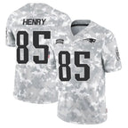 Silnrao NE.Patriots #85 Hunter Henry Player Arctic Camo Salute to Service Limited Stitched Jerseys
