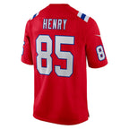 Silnrao NE.Patriots #85 Hunter Henry Player Navy Red Home Game Stitched Jerseys