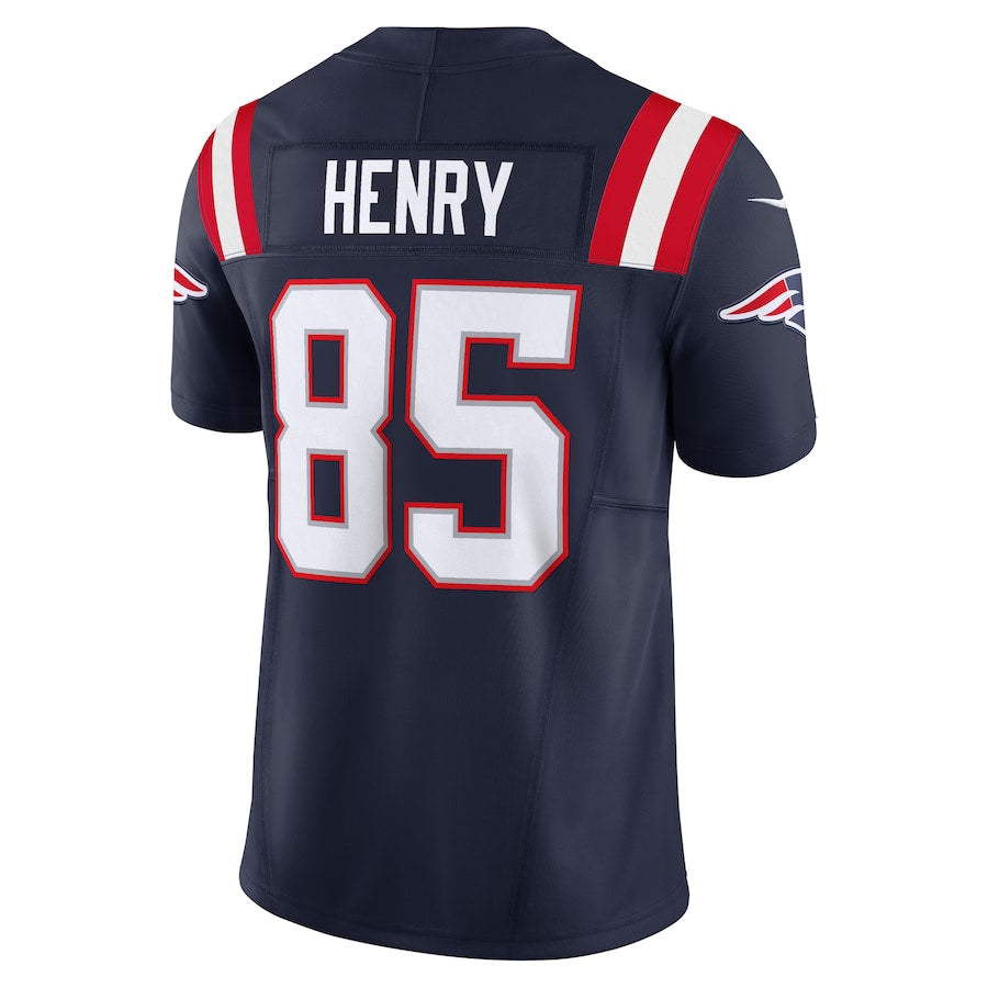 Silnrao NE.Patriots #85 Hunter Henry Player Navy Vapor F.U.S.E. Limited Stitched Jerseys