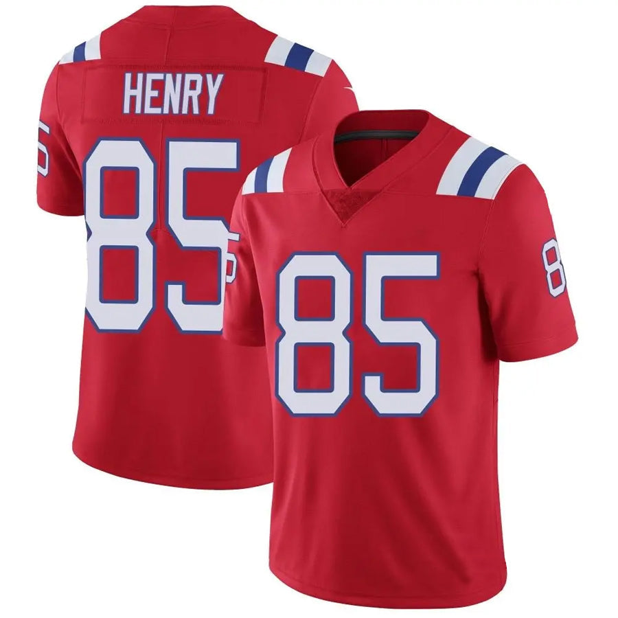Silnrao NE.Patriots #85 Hunter Henry Player Red Vapor Limited Stitched Jerseys
