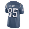 Silnrao NE.Patriots #85 Hunter Henry Player Storm Blue Rivalries Collection Limited Stitched Jerseys