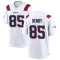 Silnrao NE.Patriots #85 Hunter Henry Player White Home Game Stitched Jerseys
