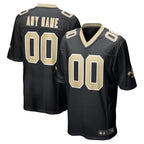 Silnrao Custom NO.Saints Home Replica Game Stitched Jerseys