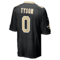 Pkot NO.Saints #0 Jordyn Tyson Black 2026 Draft First Round Pick No. 8 Team Game Stitched Jerseys
