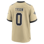 Pkot NO.Saints #0 Jordyn Tyson Gold 2026 Draft First Round Pick No. 8 Alternate Game Stitched Jerseys