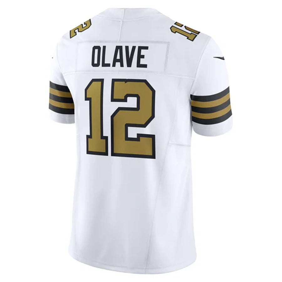 Pkot NO.Saints #12 Chris Olave Player White Vapor Limited Stitched Jerseys