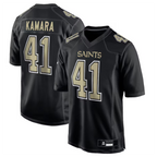 Pkot NO.Saints #41 Alvin Kamara Player Carbon Black Fashion Game Stitched Jerseys