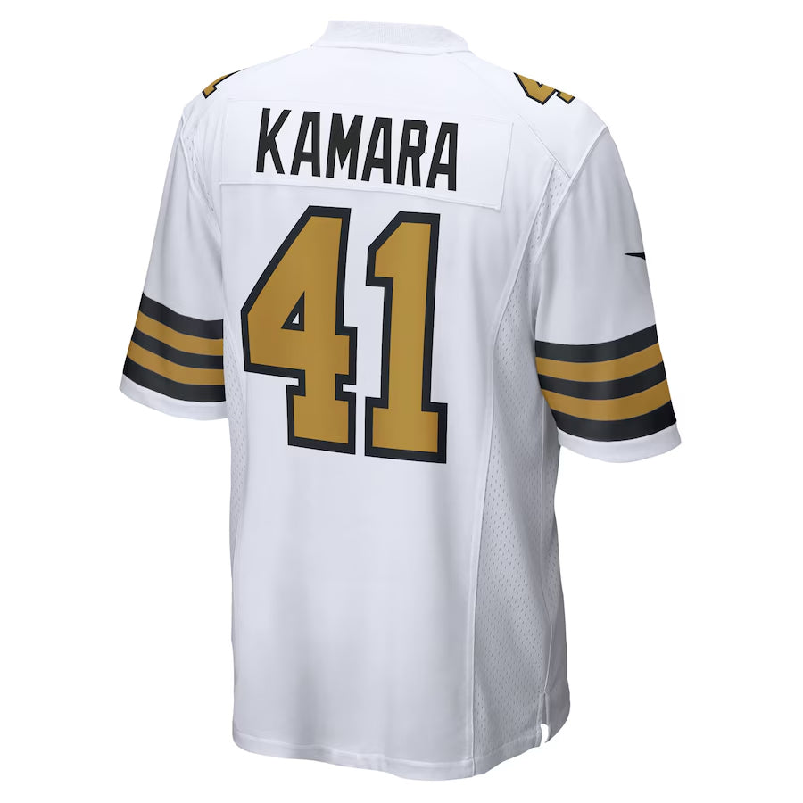 Pkot NO.Saints #41 Alvin Kamara Player White Alternate Game Stitched Jerseys