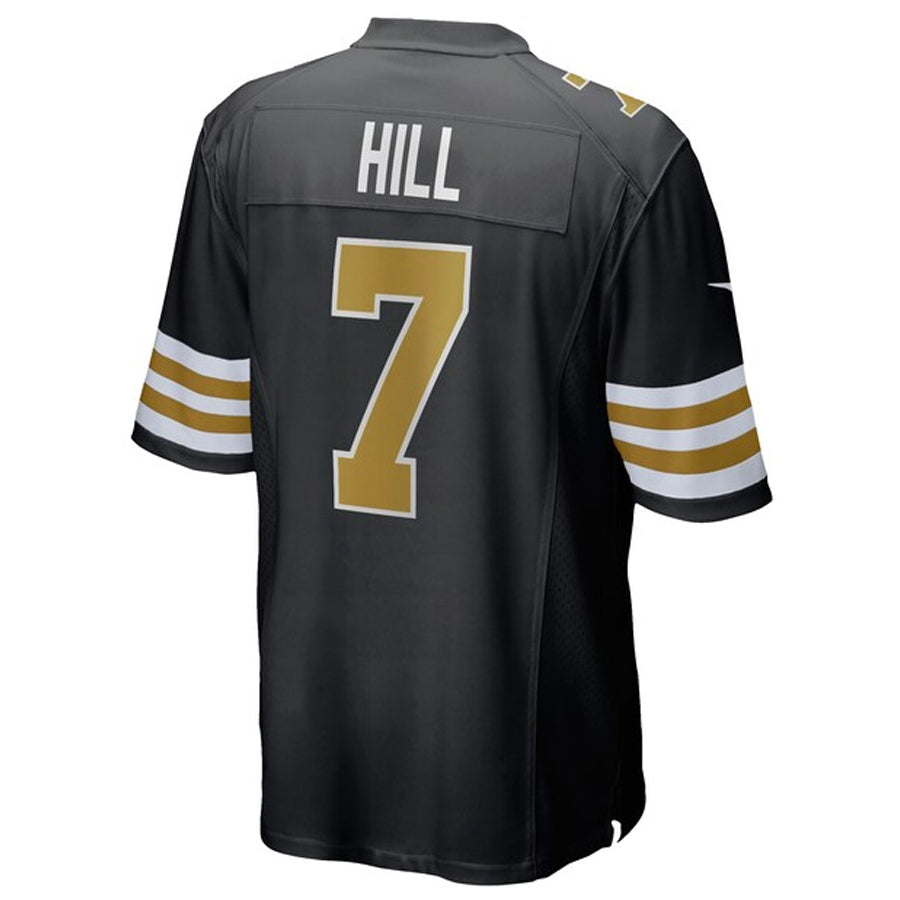 Pkot NO.Saints #7 Taysom Hill Player Black Alternate Game Stitched Jerseys