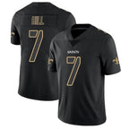 Pkot NO.Saints #7 Taysom Hill Player Limited Black Impact Stitched Jerseys