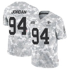 Pkot NO.Saints #94 Cameron Jordan Player Arctic Camo Salute to Service Limited Stitched Jerseys