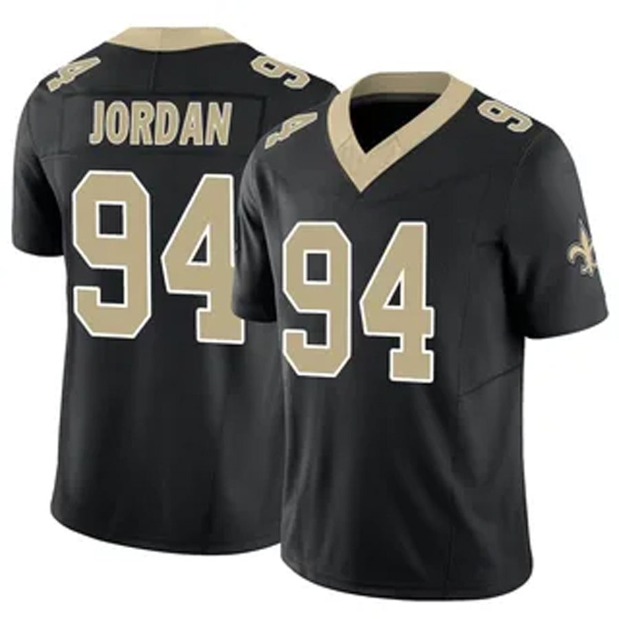 Pkot NO.Saints #94 Cameron Jordan Player Black Vapor F.U.S.E. Limited Stitched Jerseys