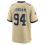 Pkot NO.Saints #94 Cameron Jordan Player Gold Alternate Game Stitched Jerseys