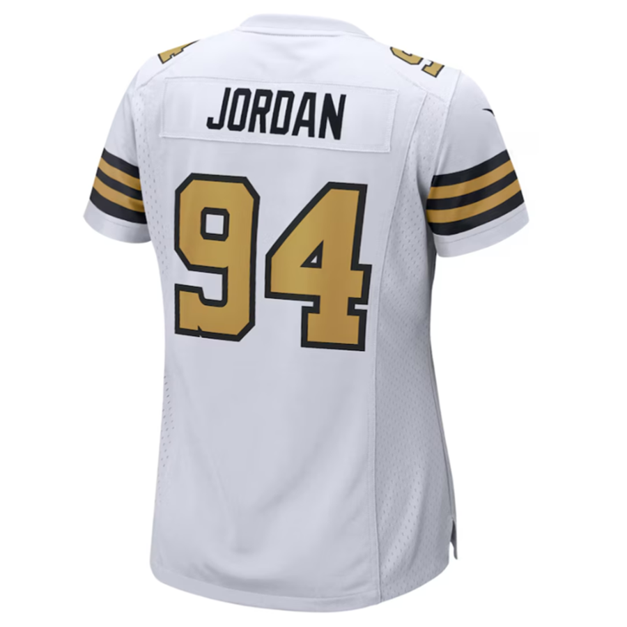 Pkot NO.Saints #94 Cameron Jordan White Elite Player Jersey Stitched American Stitched Jerseys