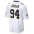 Pkot NO.Saints #94 Cameron Jordan White Game Jersey Stitched American Stitched Jerseys