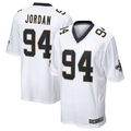 Pkot NO.Saints #94 Cameron Jordan White Game Jersey Stitched American Stitched Jerseys