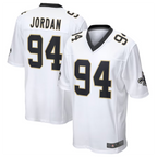 Pkot NO.Saints #94 Cameron Jordan White Game Jersey Stitched American Stitched Jerseys