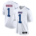 Silnrao NY. Giants Tundra #1 Malik Nabers Player White Fashion Stitched Jerseys