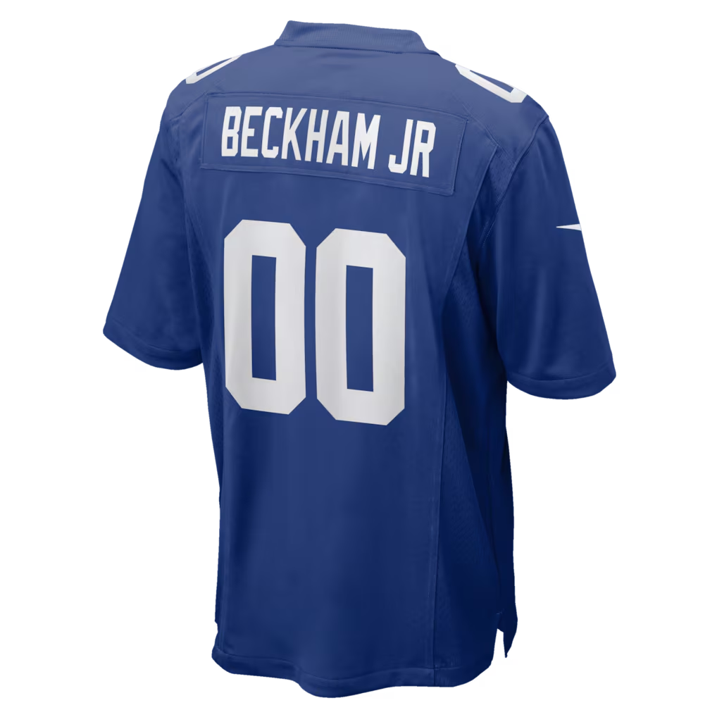 Silnrao NY.Giants #00 Odell Beckham Jr. Royal Team Game Stitched Jerseys