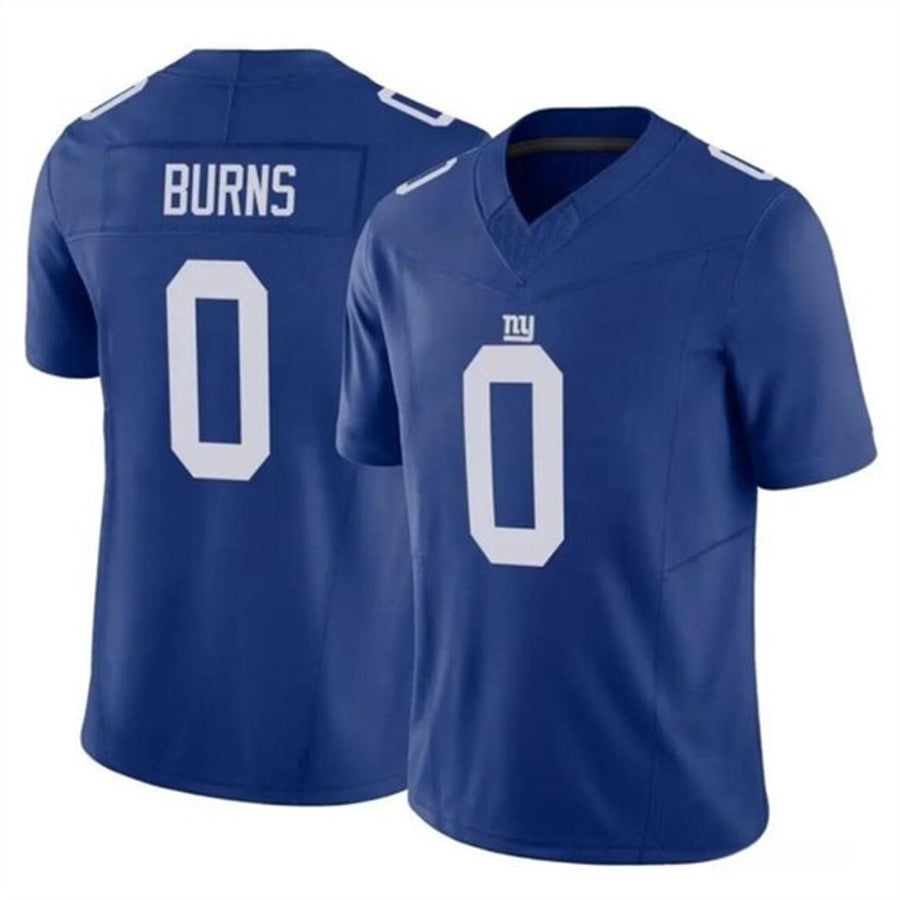 Silnrao NY.Giants #0 Brian Burns Player Blue F.U.S.E. Limited Stitched Jerseys