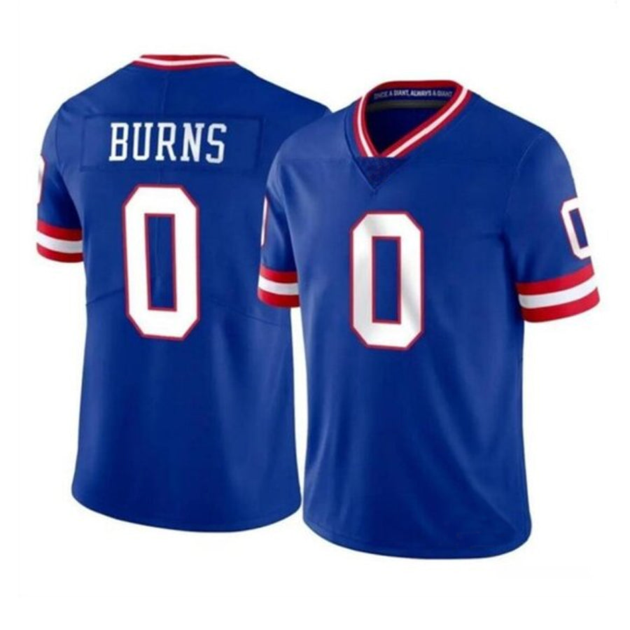Silnrao NY.Giants #0 Brian Burns Player Royal Vapor Limited Stitched Jerseys