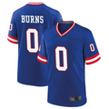 Silnrao NY.Giants #0 Brian Burns Royal Classic Game Player Jersey American Stitched Jerseys