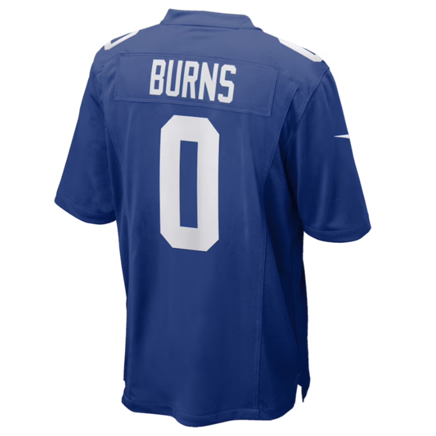 Silnrao NY.Giants #0 Brian Burns Royal Game Player Jersey American Stitched Jerseys