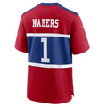 Silnrao NY.Giants #1 Malik Nabers Century Red Alternate Game Jersey Stitched Jerseys