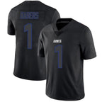 Silnrao NY.Giants #1 Malik Nabers Player Limited Black Impact Stitched Jerseys