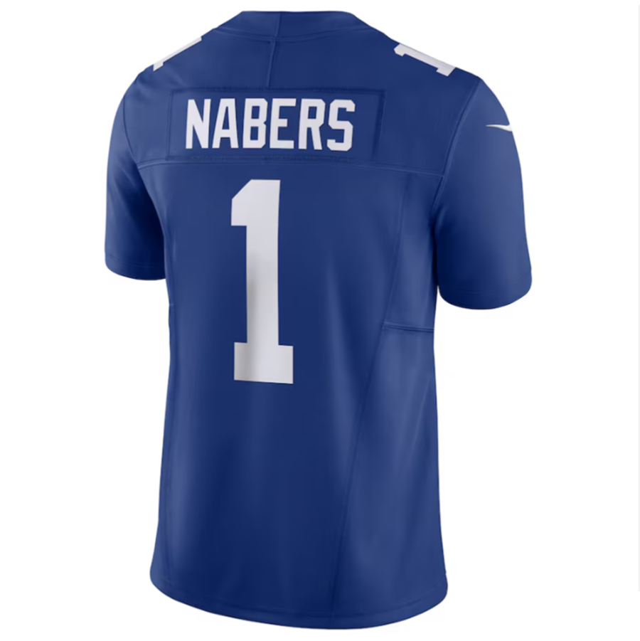 Silnrao NY.Giants #1 Malik Nabers Royal Vapor F.U.S.E. Limited Jersey American Stitched Stitched Jerseys