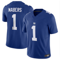 Silnrao NY.Giants #1 Malik Nabers Royal Vapor F.U.S.E. Limited Jersey American Stitched Stitched Jerseys