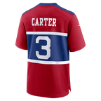 Silnrao NY.Giants #3 Abdul Carter Red Alternate Game Stitched Jerseys