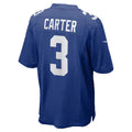 Silnrao NY.Giants #3 Abdul Carter Royal Team Game Stitched Jerseys