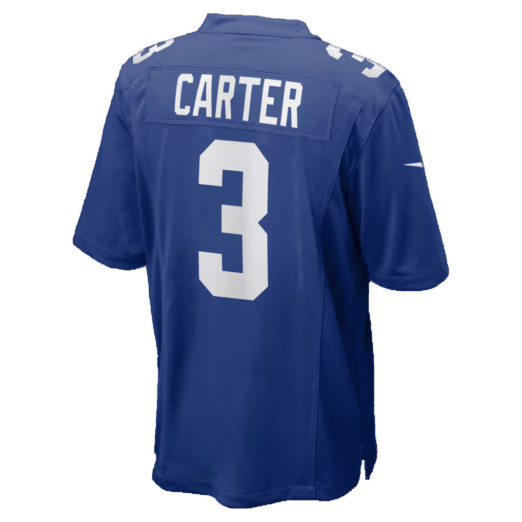 Silnrao NY.Giants #3 Abdul Carter Royal Team Game Stitched Jerseys